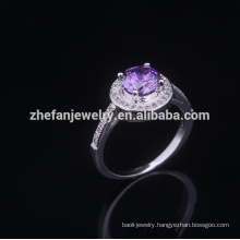 Purple zircon jewelry wholesale japan 925 silver rings mens